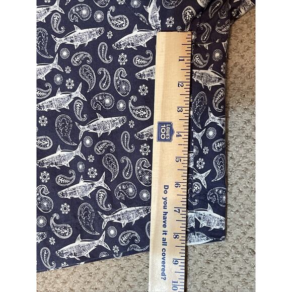 TRUE FLIES Men’s Size 40 Gasparilla Shorts Fishing Blue Fish Print - Picture 7 of 8